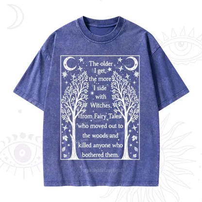 Purplehecate Side With Witches Washed T-Shirt