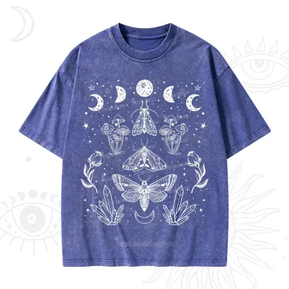 Purplehecate Mystical Moth Washed T-Shirt
