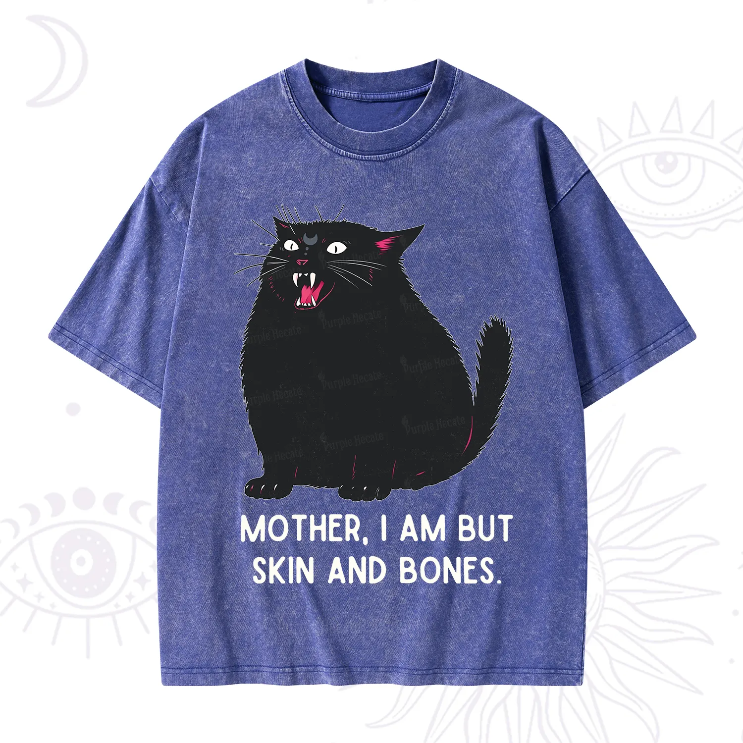 Purplehecate Mom I Am But Skin And Bones Washed T-Shirt