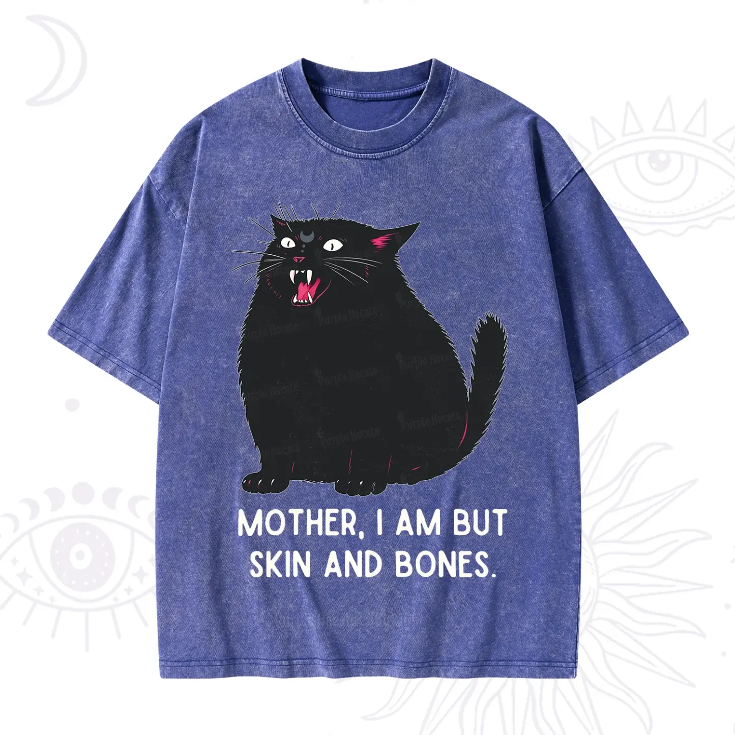 Purplehecate Mom I Am But Skin And Bones Washed T-Shirt