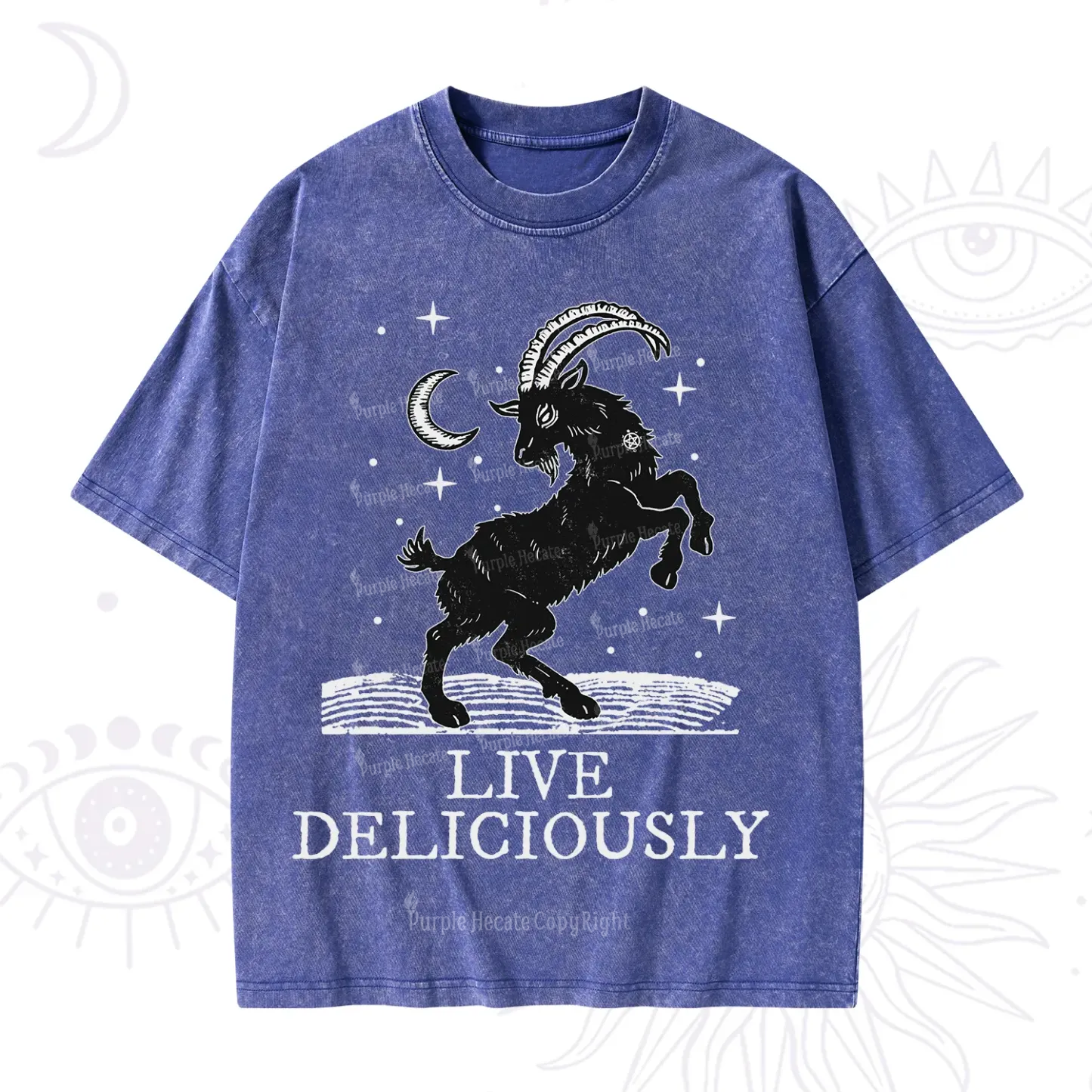 Purplehecate Live Deliciously Washed T-Shirt