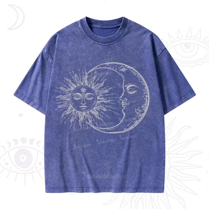 Purplehecate The Moon And The Sun Washed T-Shirt