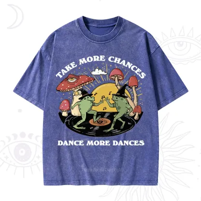 Purplehecate Dancing Frogs Washed T-Shirt