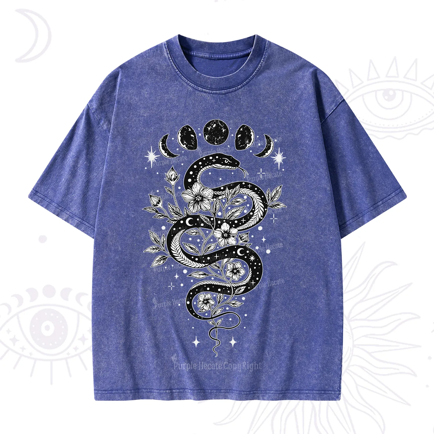 Purplehecate Serpent Spell Washed T-Shirt