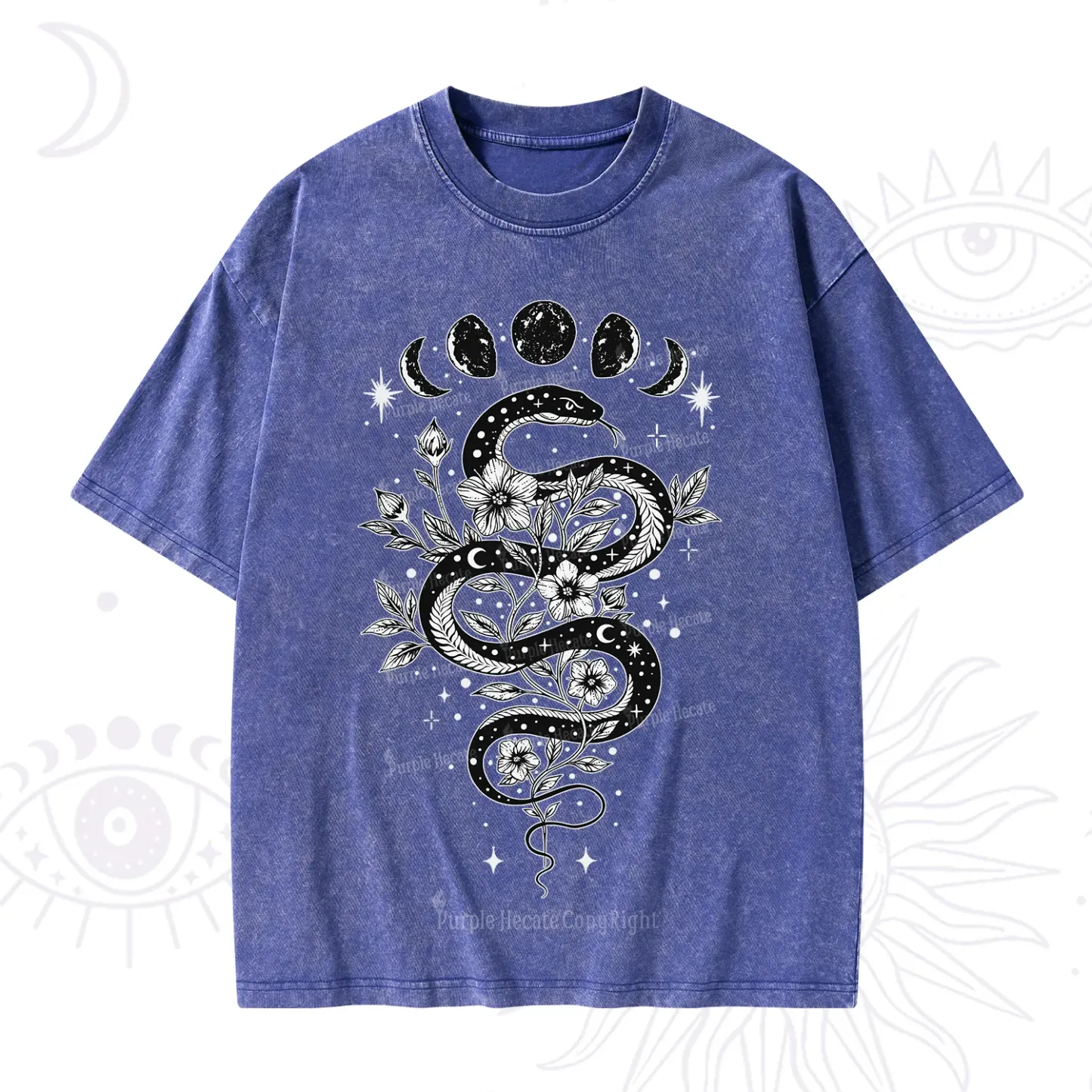Purplehecate Serpent Spell Washed T-Shirt