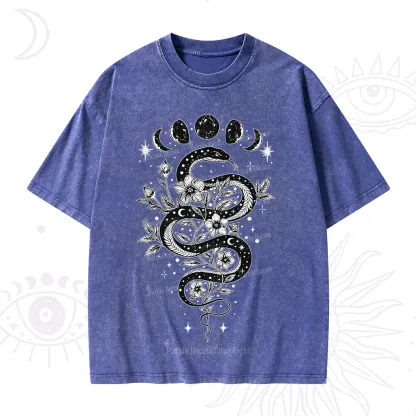 Purplehecate Serpent Spell Washed T-Shirt