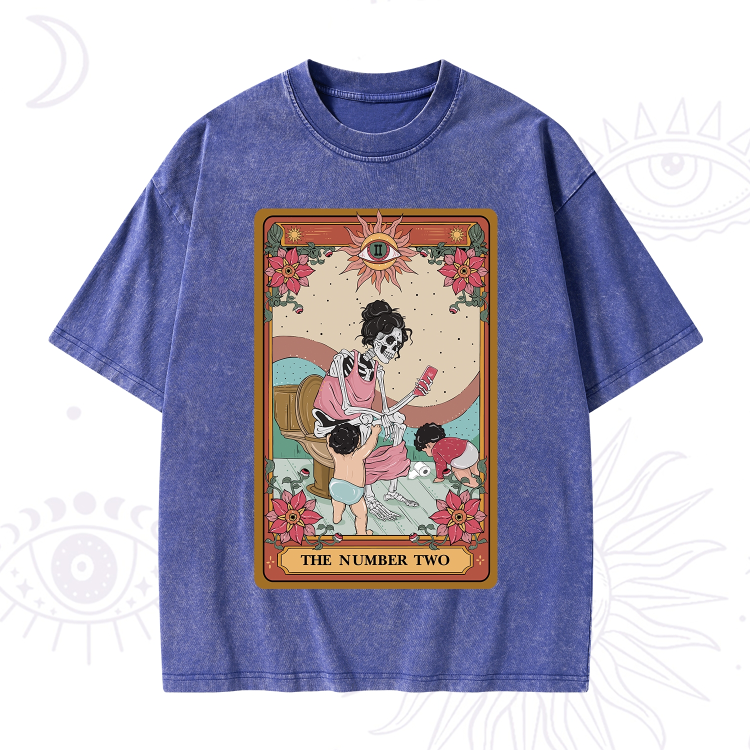 Purplehecate The Number Two Tarot Washed T-Shirt