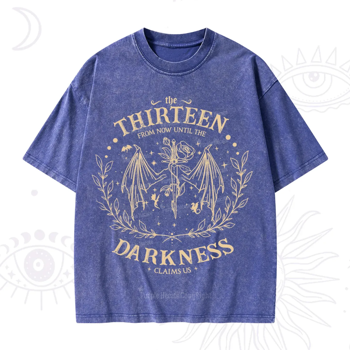 Purplehecate From Darkness Claim Us Washed T-Shirt