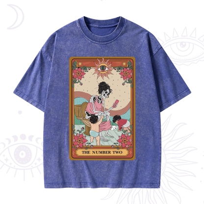 Purplehecate The Number Two Tarot Washed T-Shirt