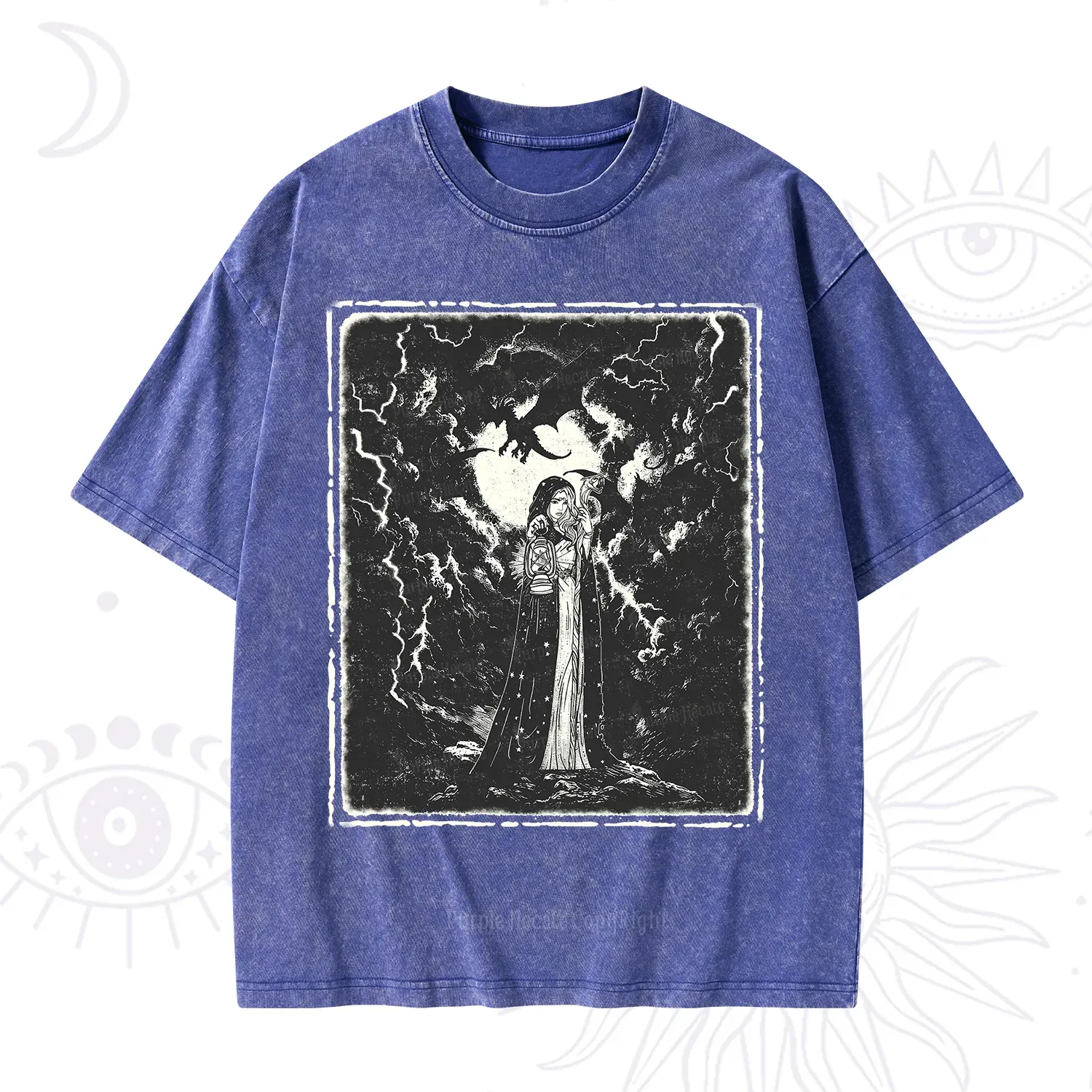Purplehecate Witches of the Lightning Veil Washed T-Shirt