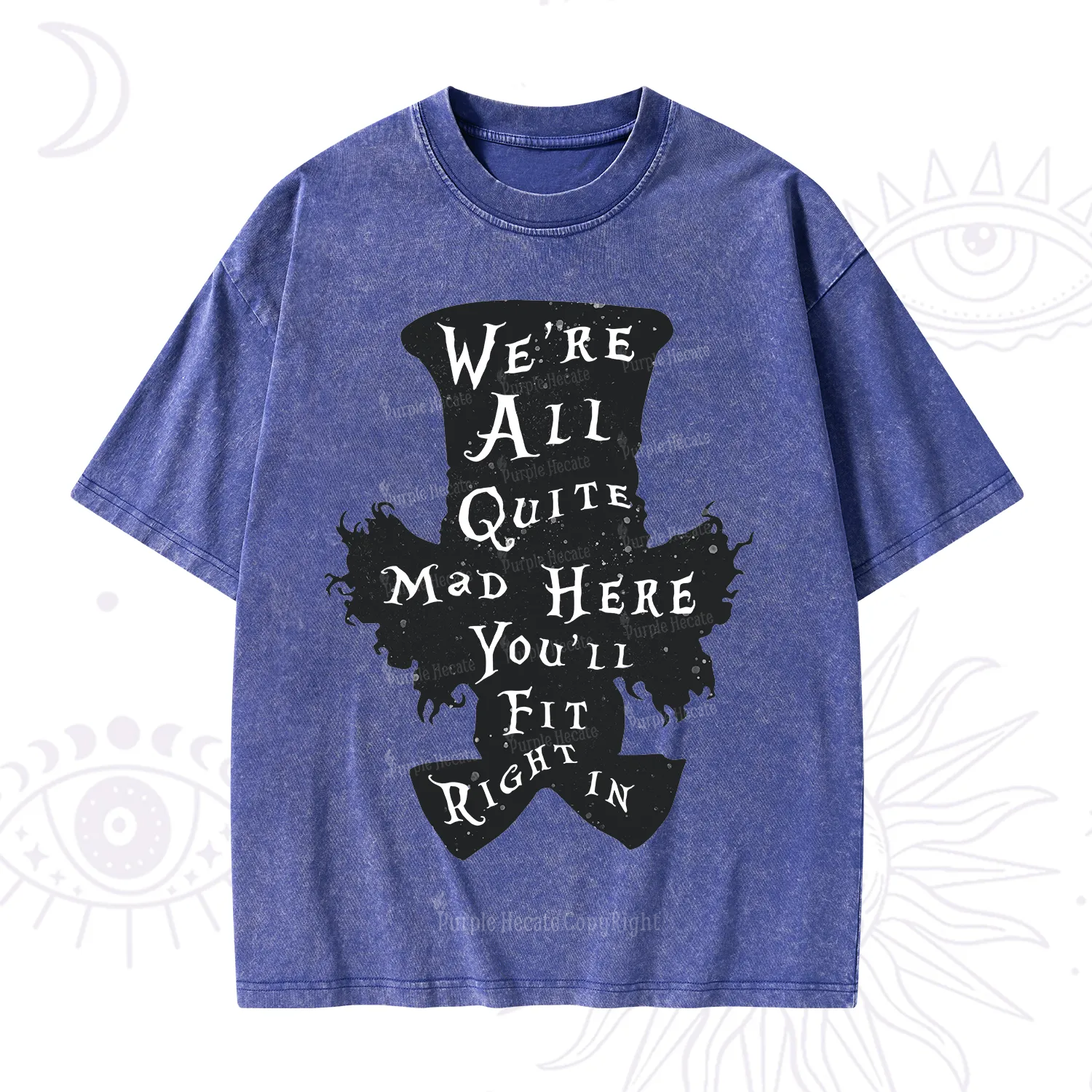 Purplehecate Mad Tea Party Club Washed T-Shirt