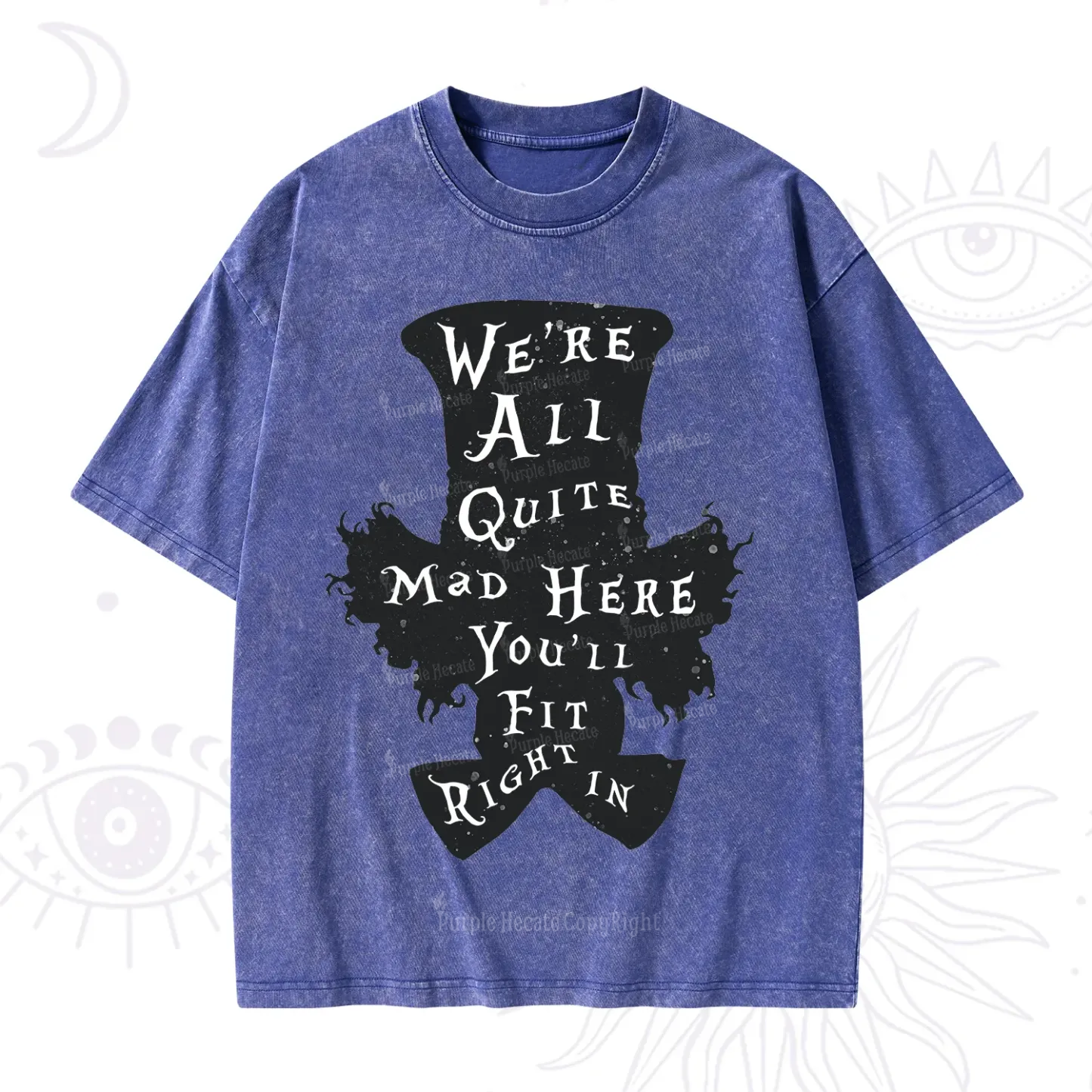 Purplehecate Mad Tea Party Club Washed T-Shirt