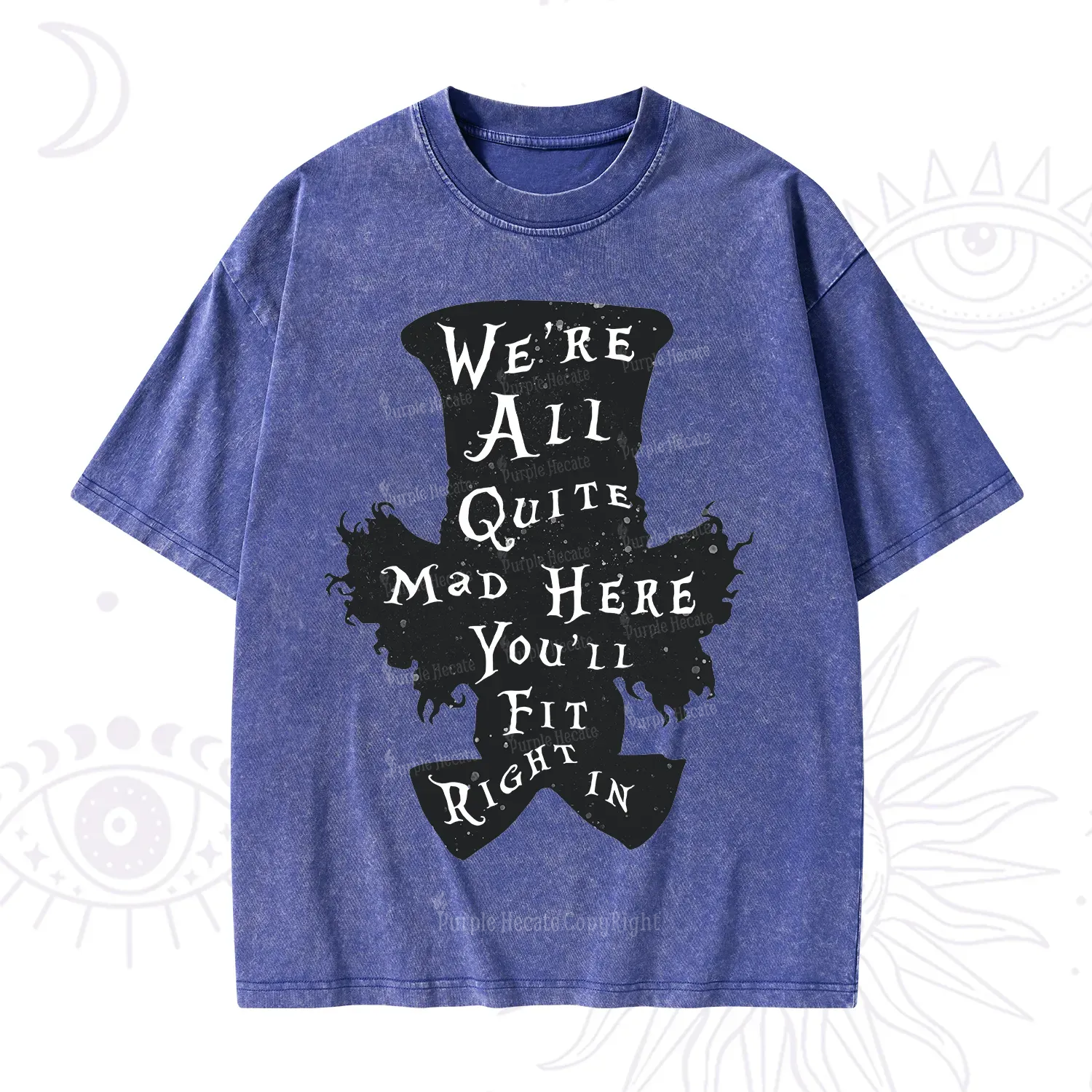Purplehecate Mad Tea Party Club Washed T-Shirt