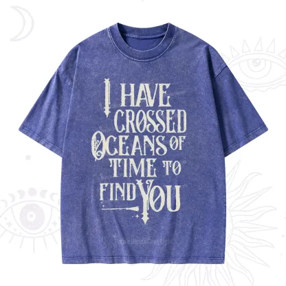 Purplehecate Across Oceans of Time I Found You Washed T-Shirt