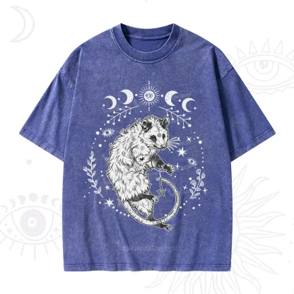Purplehecate Lunar Magic Opossum Washed T-Shirt