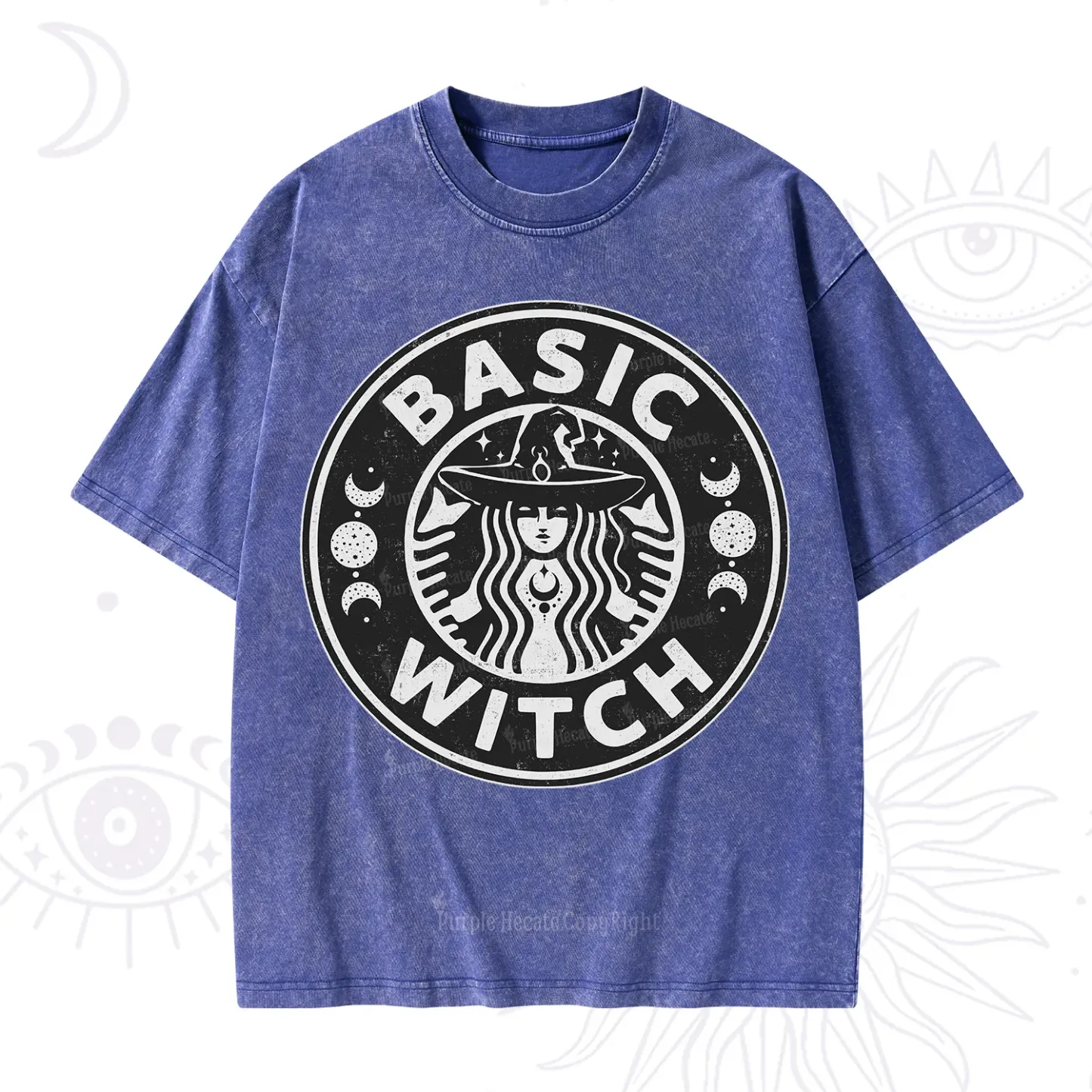 Purplehecate Basic Witch Washed T-Shirt