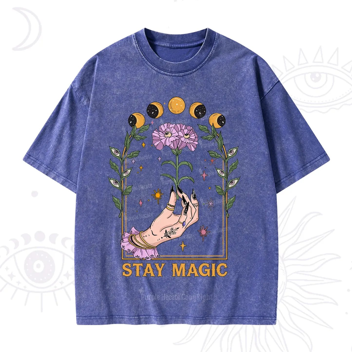 Purplehecate Stay Magic Washed T-Shirt