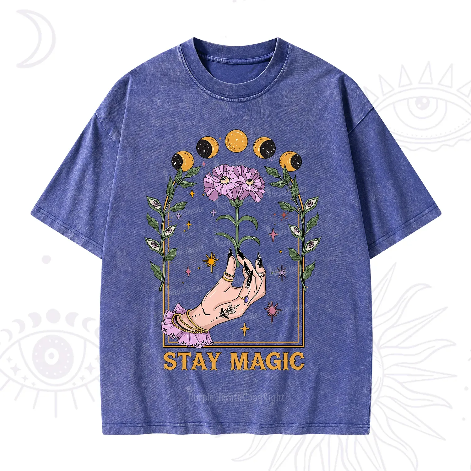 Purplehecate Stay Magic Washed T-Shirt