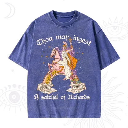 Purplehecate Thou may ingest a satchel of Richards Washed T-Shirt