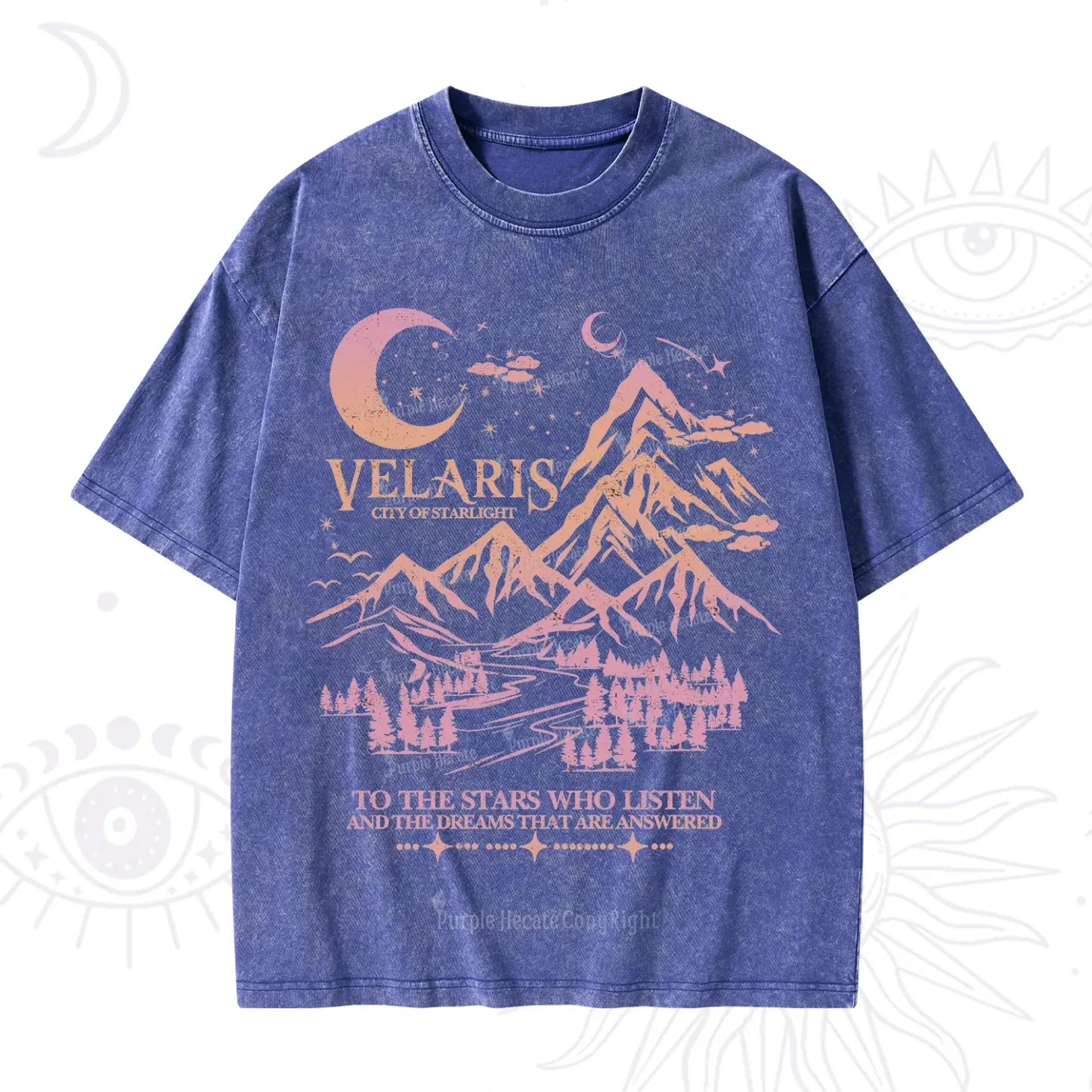 Purplehecate Echoes of the Hidden City Washed T-Shirt
