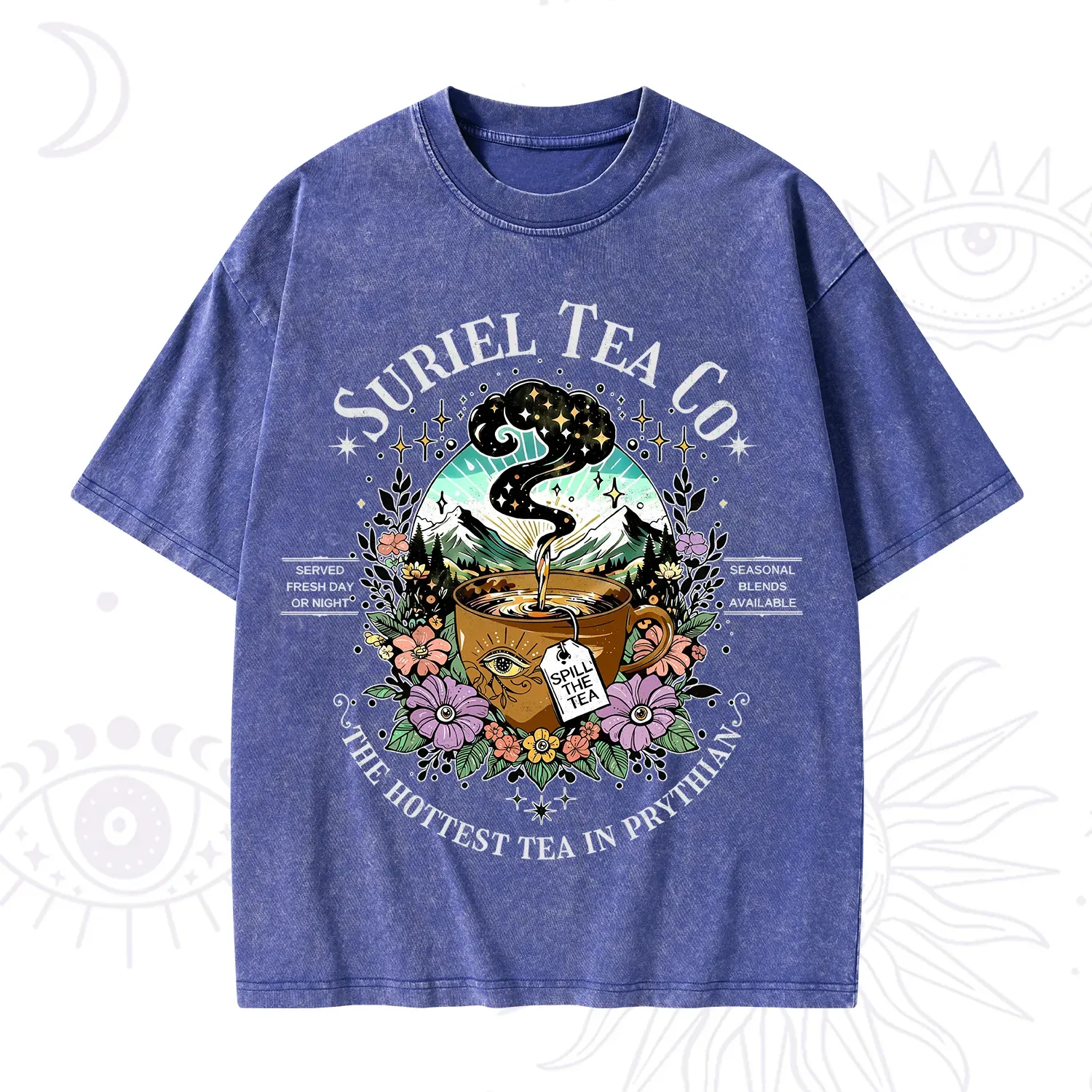 Purplehecate The Forest Tea Oracle Washed T-Shirt