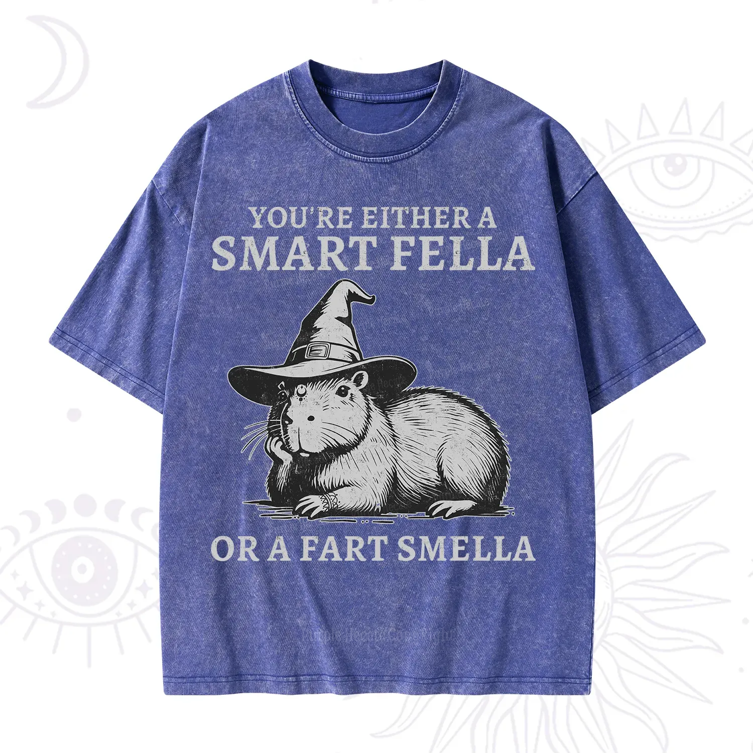 Purplehecate You're Either A Smart Fella or a Smart Fella Washed T-Shirt