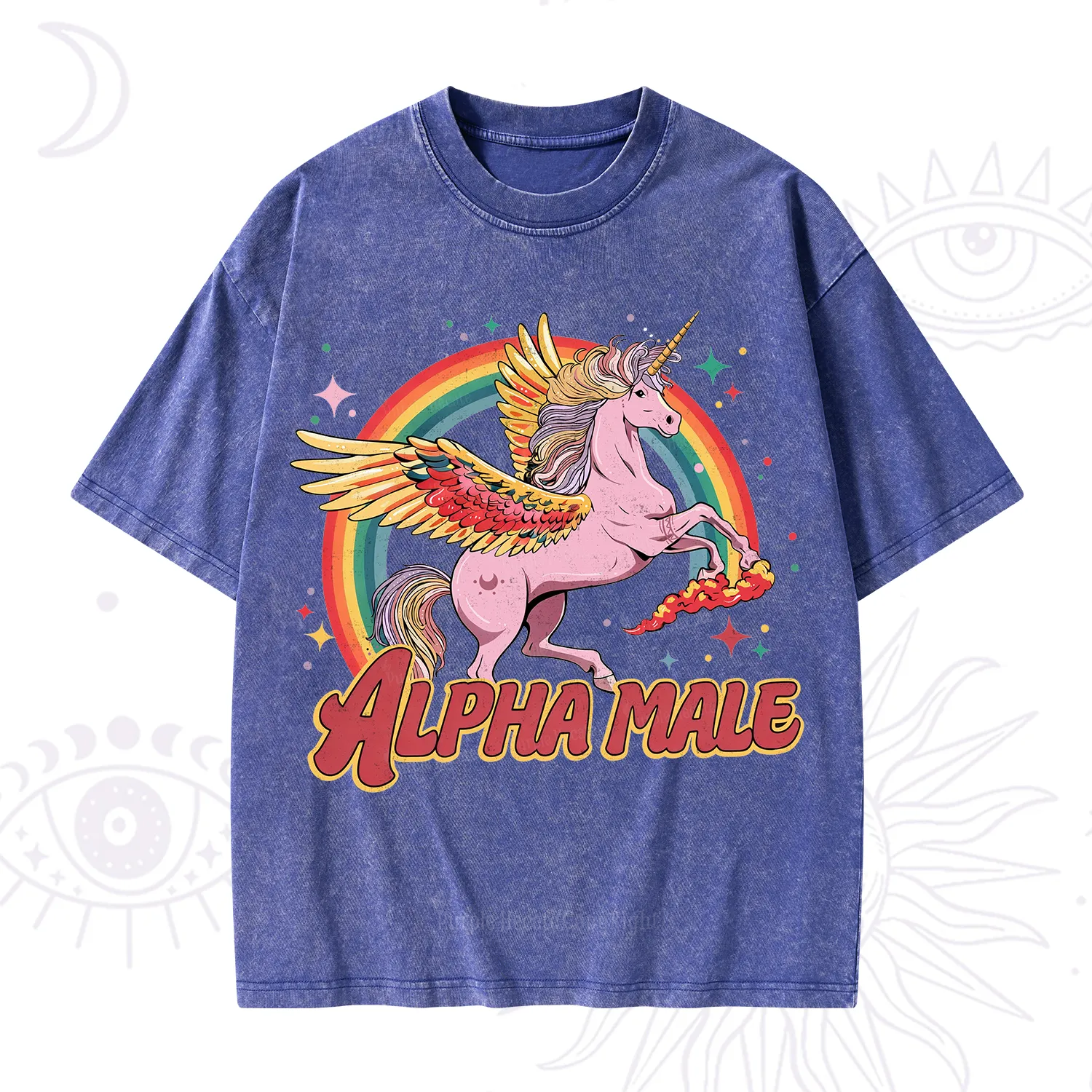 Purplehecate Alpha Male Washed T-Shirt