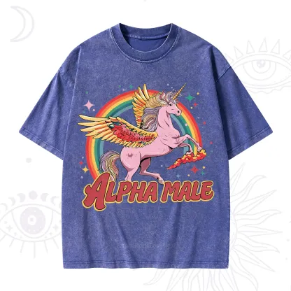 Purplehecate Alpha Male Washed T-Shirt
