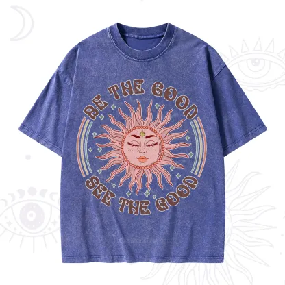 Purplehecate Be the Good See the Good Washed T-Shirt