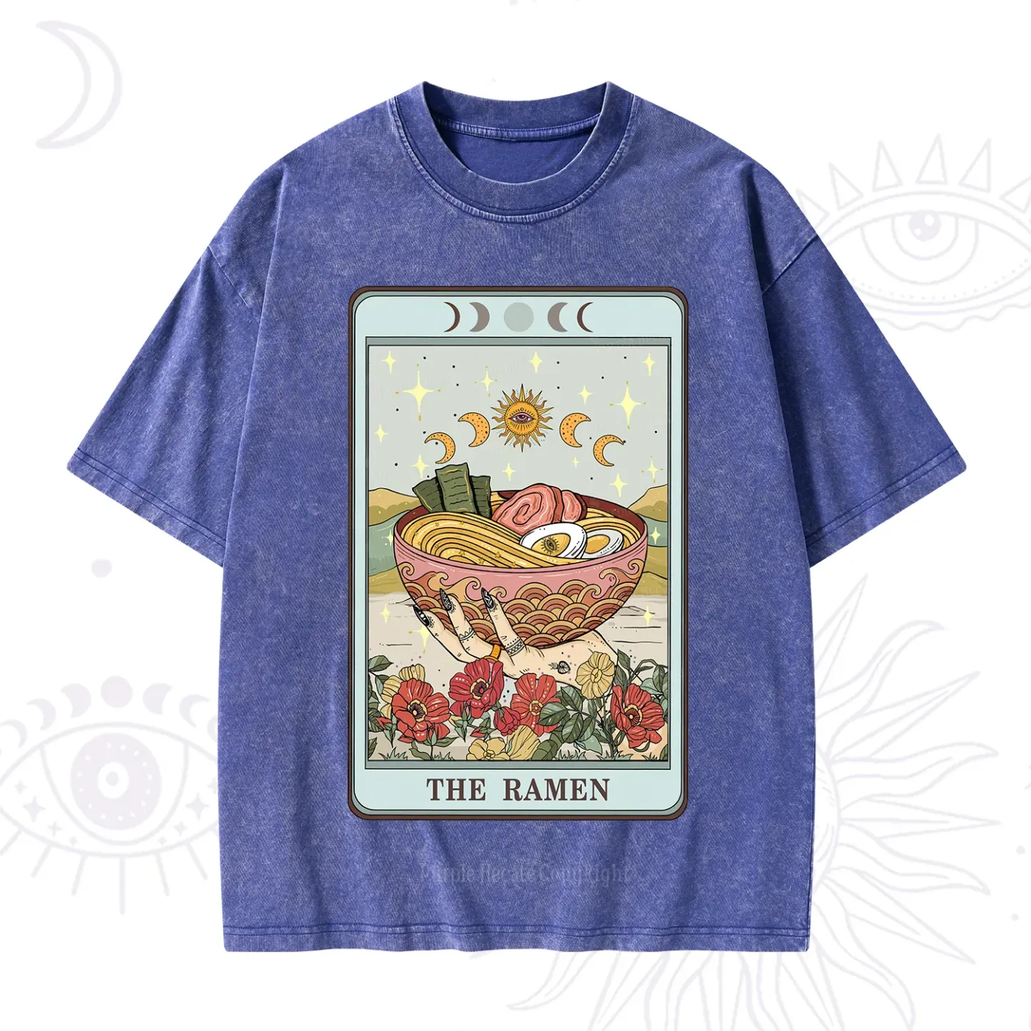 Purplehecate The Ramen Tarot Washed T-Shirt