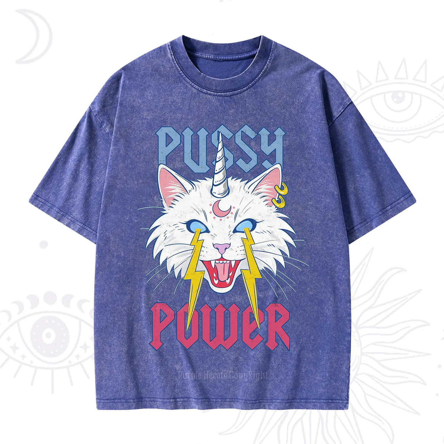 Purplehecate Pussy Power Washed T-Shirt