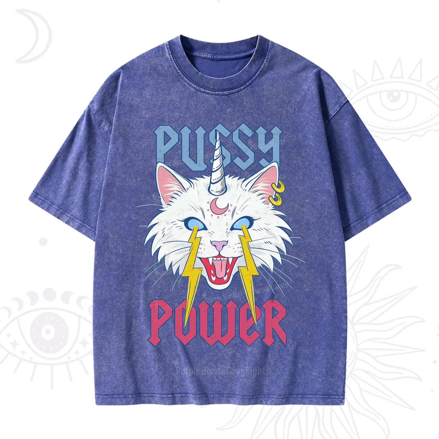 Purplehecate Pussy Power Washed T-Shirt