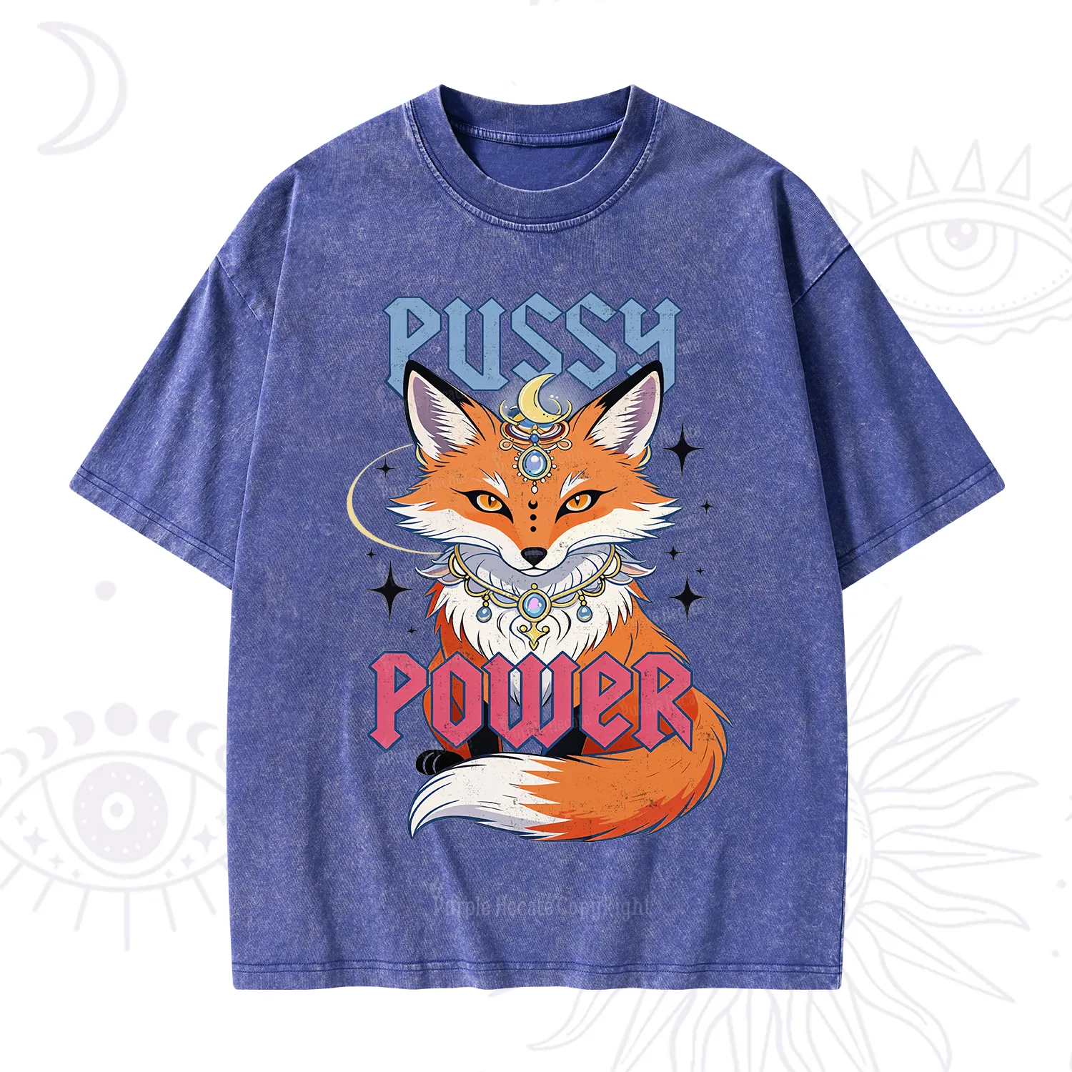 Purplehecate Pussy Power Washed T-Shirt