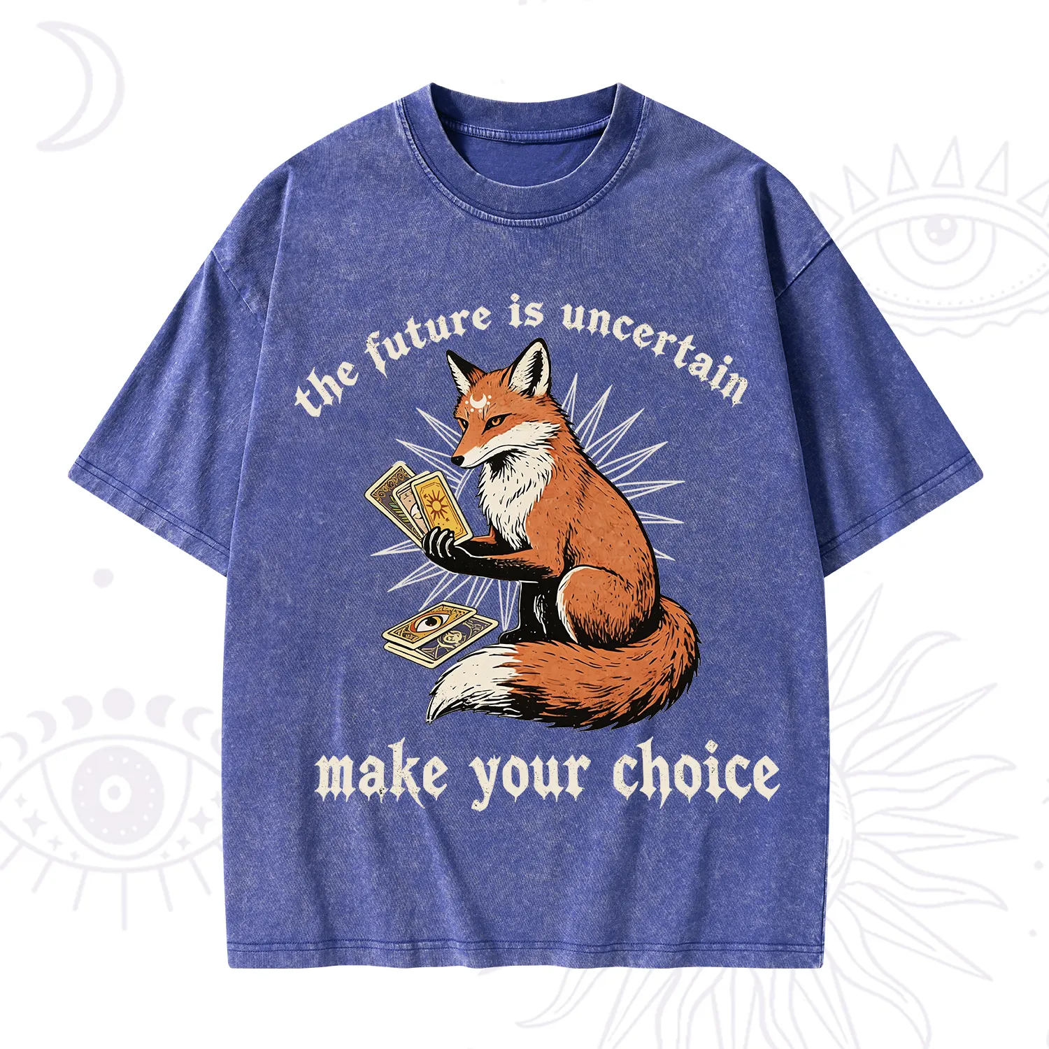 Purplehecate The Future Is Uncertain make Your Choice Washed T-Shirt