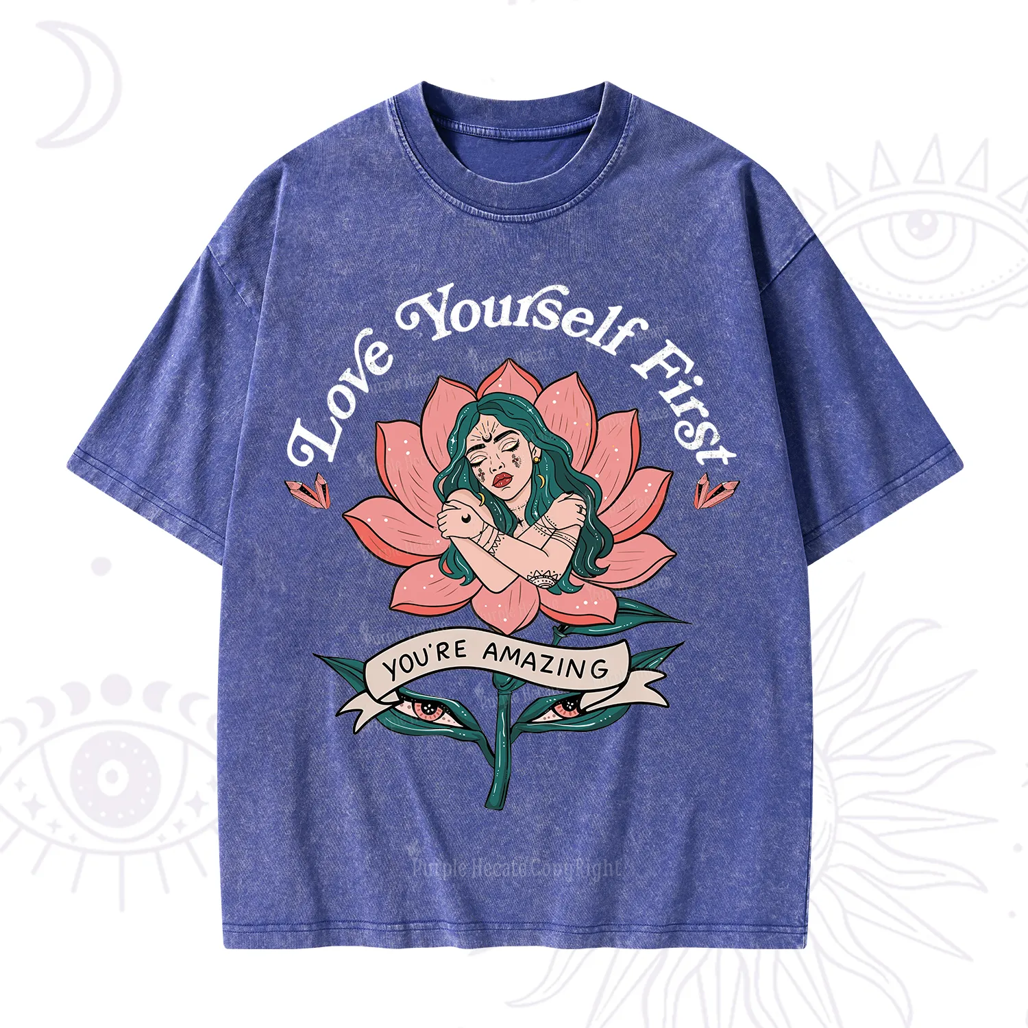 Purplehecate Love Yourself First Washed T-Shirt