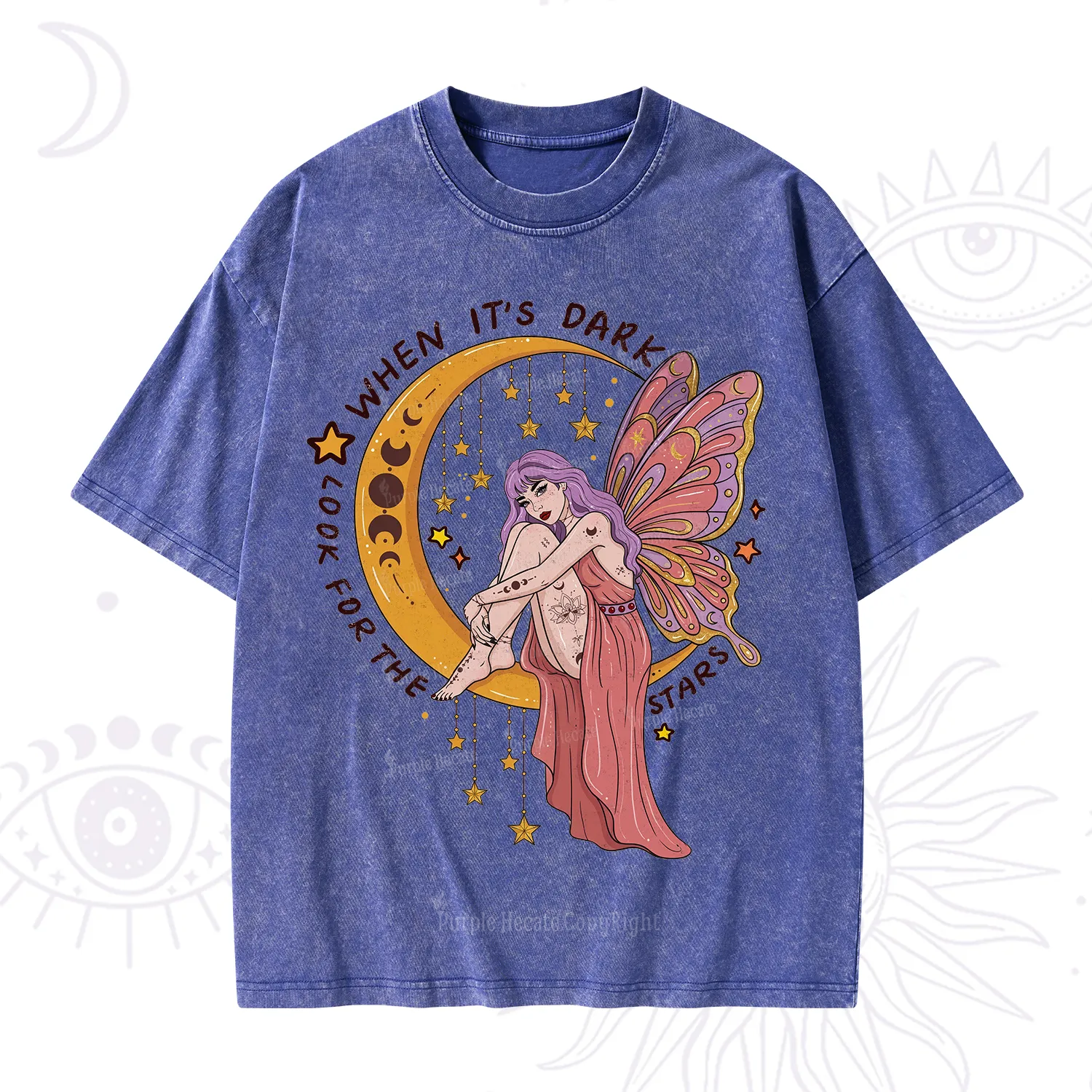 Purplehecate Look For The Stars Washed T-Shirt