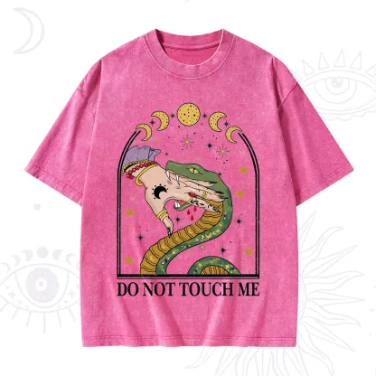 Purplehecate Do Not Touch Me Washed T-Shirt