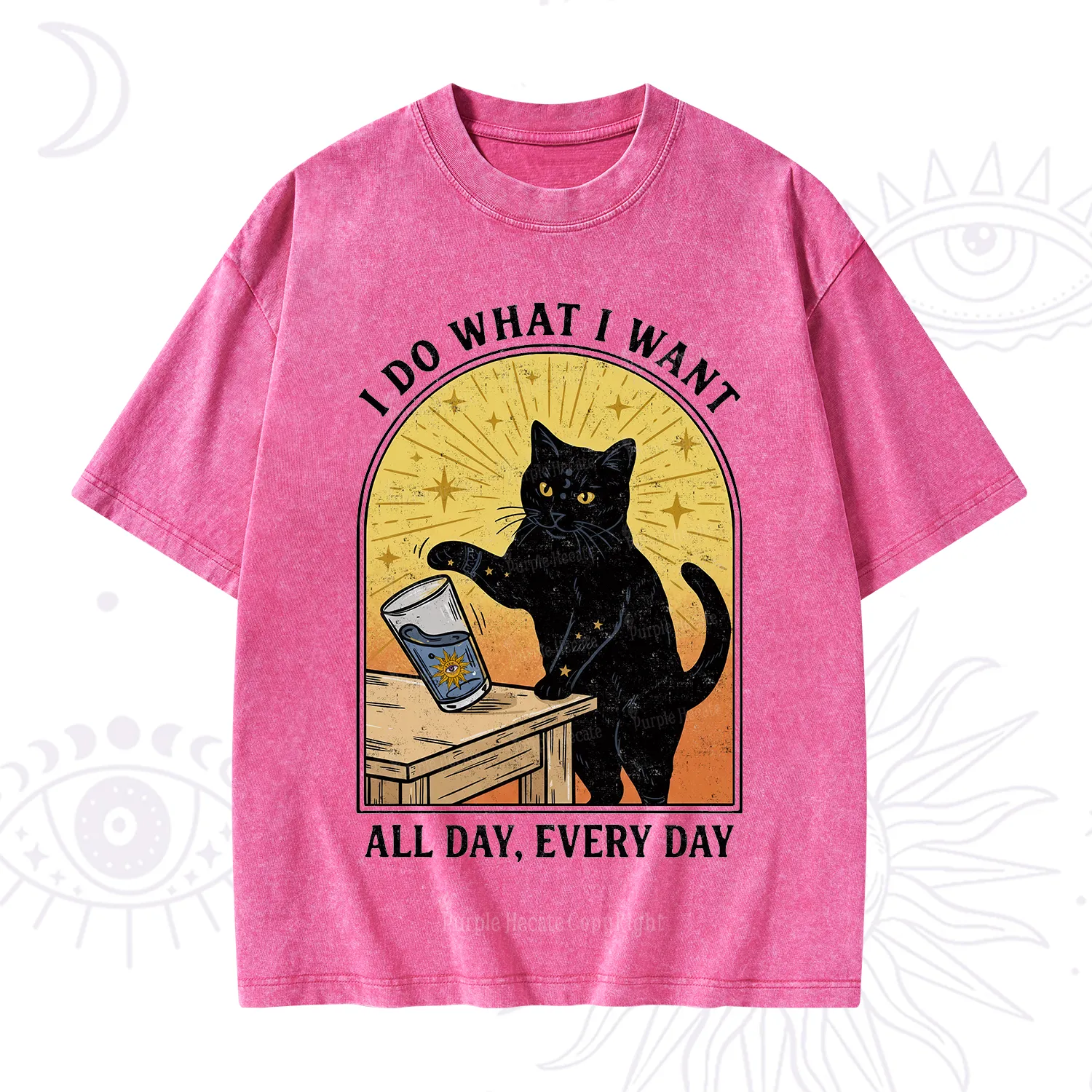 Purplehecate I Do What I What Washed T-Shirt