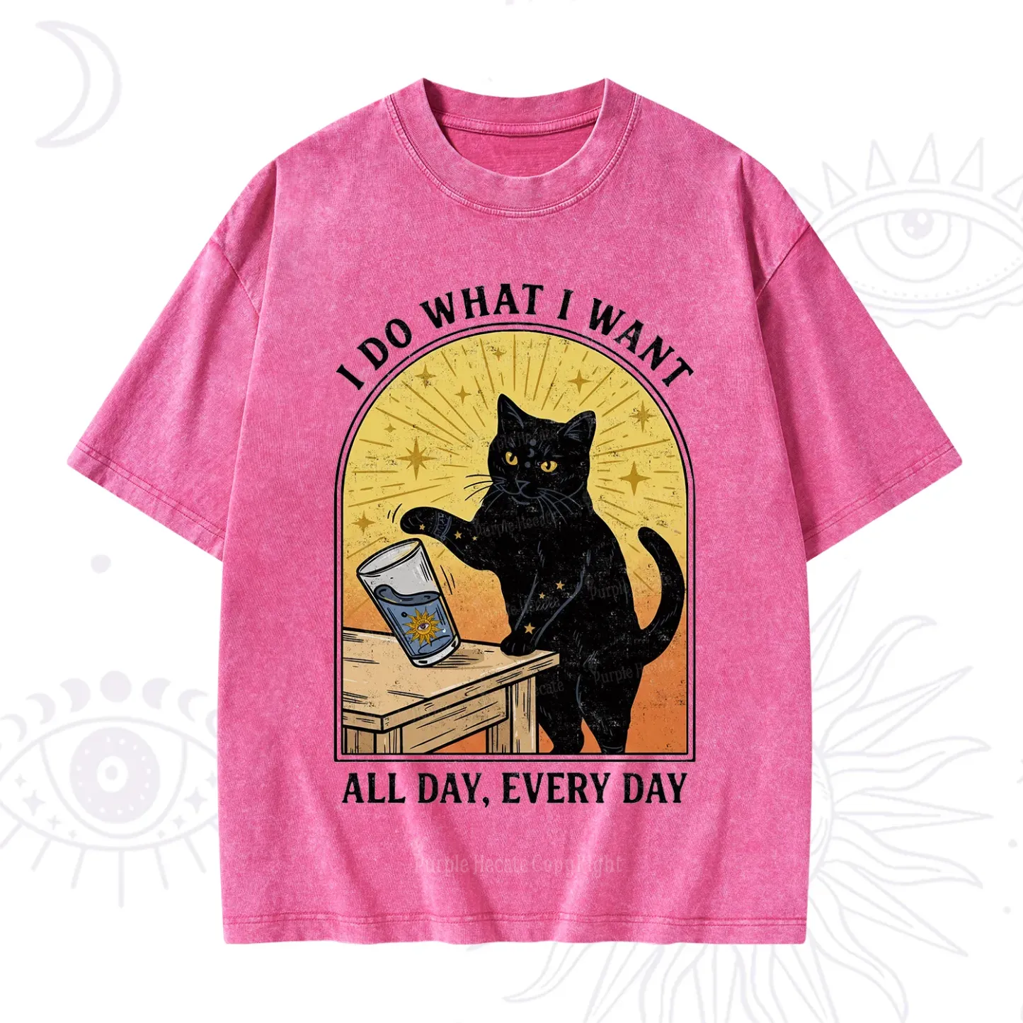 Purplehecate I Do What I What Washed T-Shirt