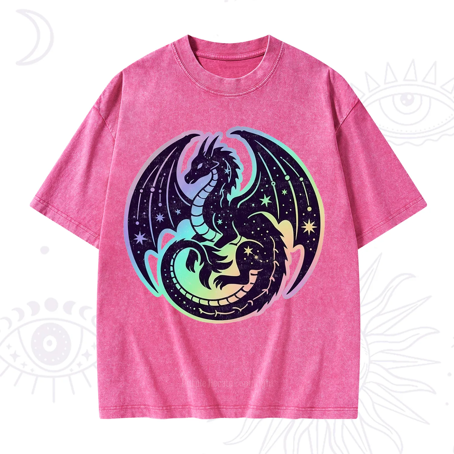 Purplehecate Cosmic Dragon Washed T-Shirt