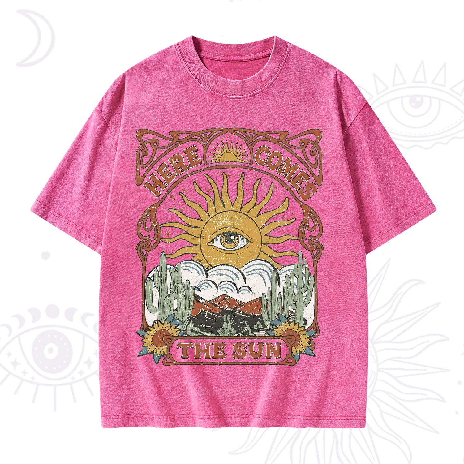 Purplehecate Here Comes The Sun Washed T-Shirt