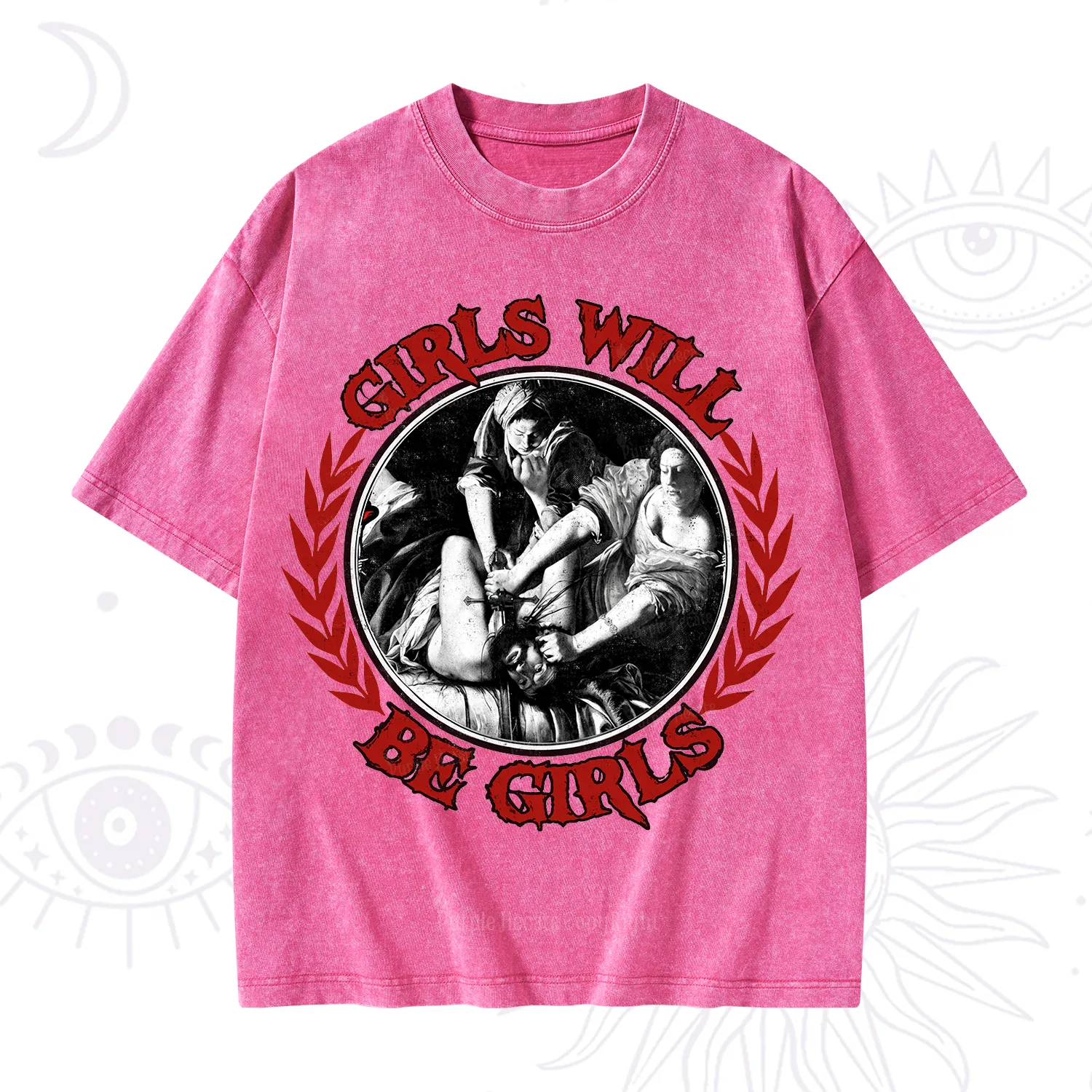 Purplehecate Girls Will Be Girls Witch Washed T-Shirt