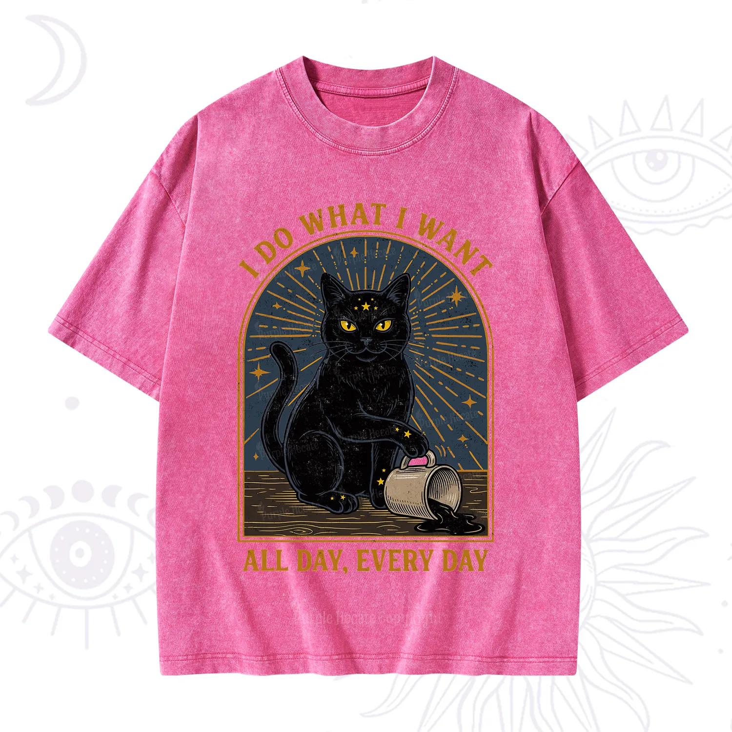 Purplehecate I Do What I What All Day Washed T-Shirt