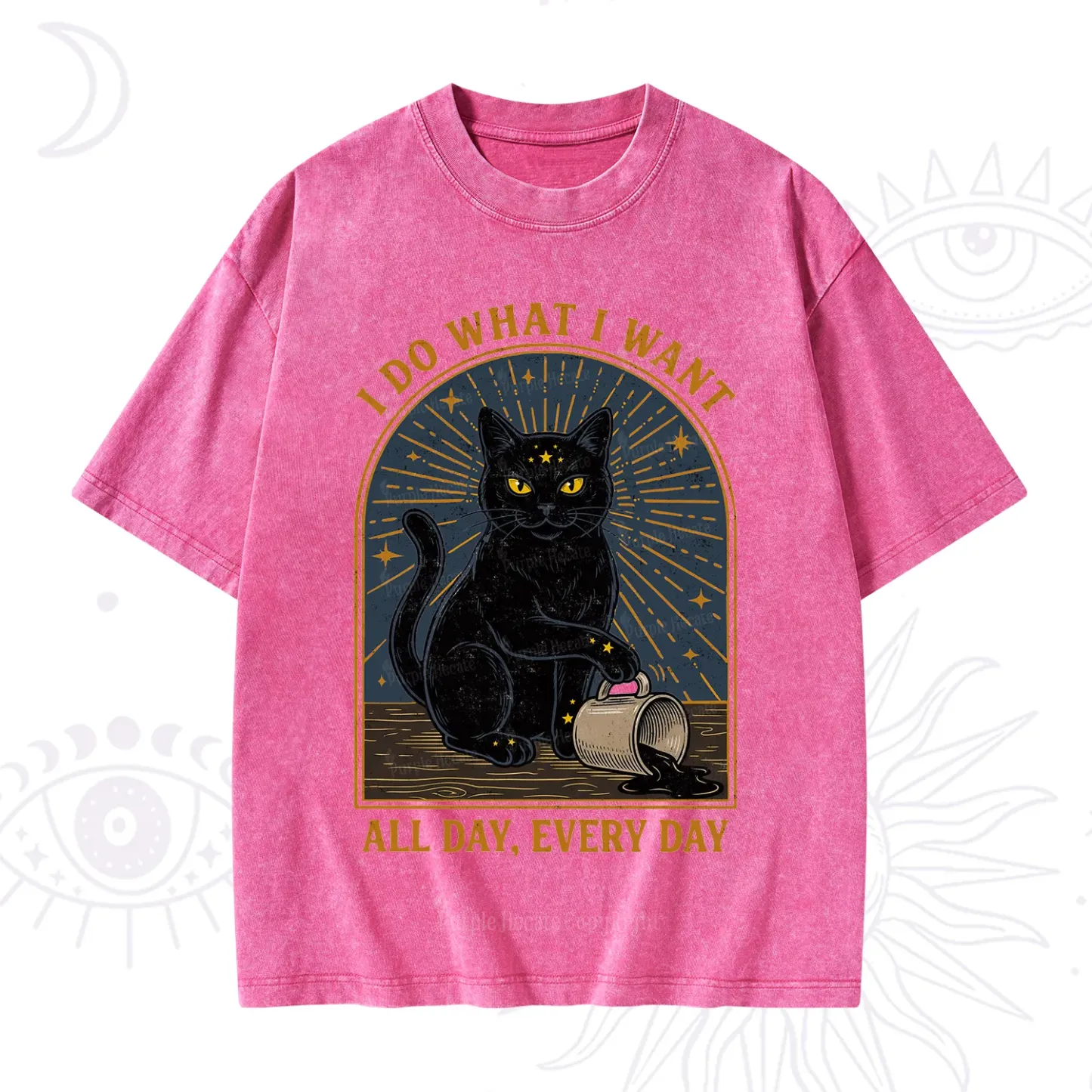 Purplehecate I Do What I What All Day Washed T-Shirt