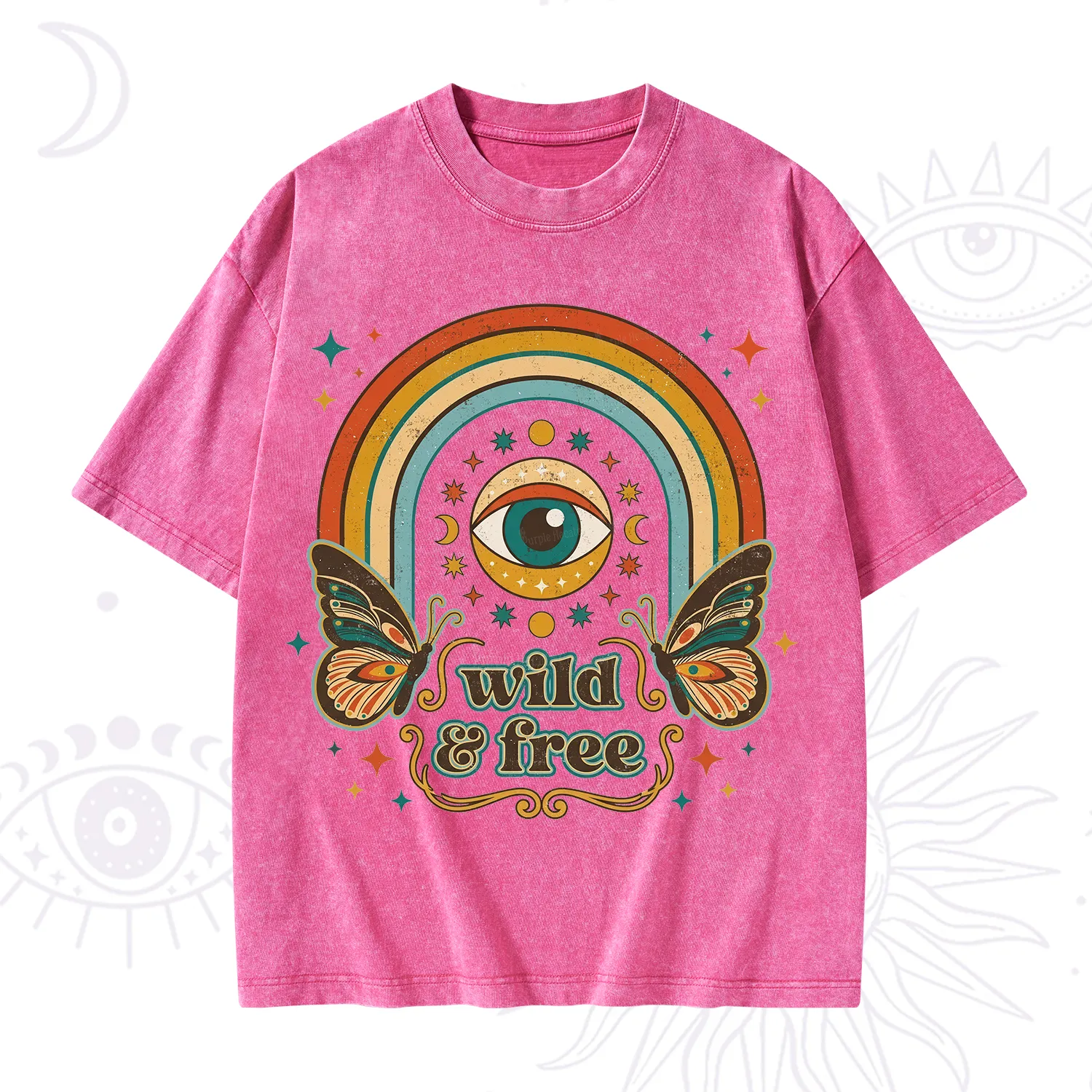 Purplehecate Wild And Free Washed T-Shirt