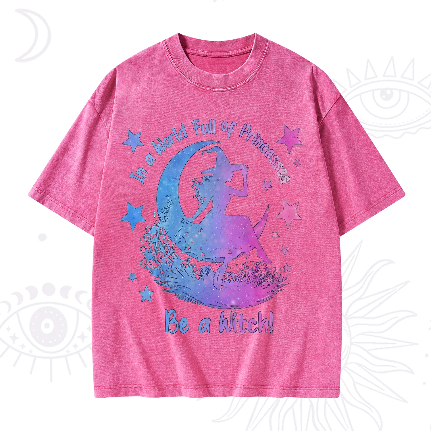 Purplehecate In a World Full of Princesses be a Witch Washed T-Shirt