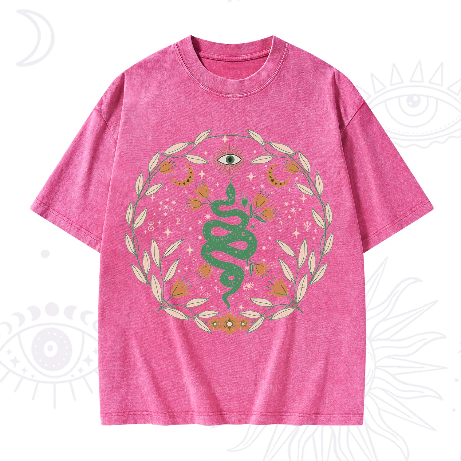 Purplehecate Mystic Serpent Washed T-Shirt