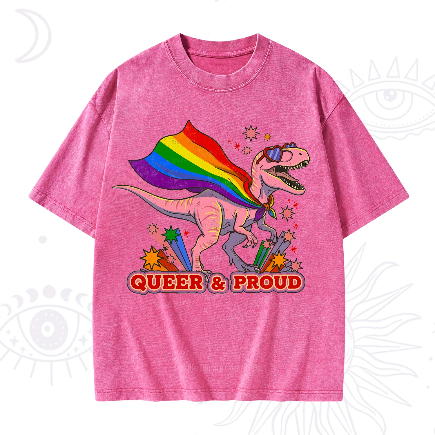 Purplehecate Queer and Proud Washed T-Shirt