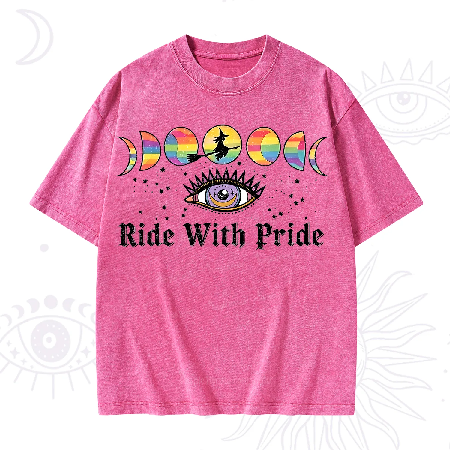 Purplehecate Ride With Rride Washed T-Shirt