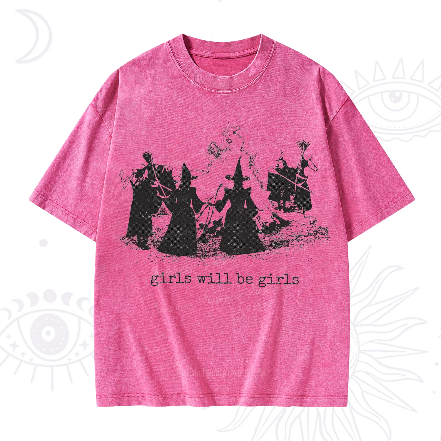 Purplehecate Girls Will Be Girls Washed T-Shirt